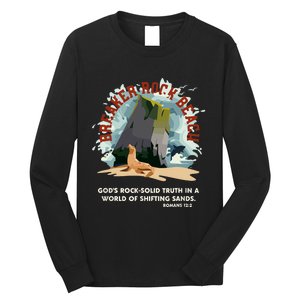 GodS Rock Solid Breaker Rock Beach Vbs 2024 Christian Long Sleeve Shirt