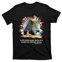 GodS Rock Solid Breaker Rock Beach Vbs 2024 Christian T-Shirt