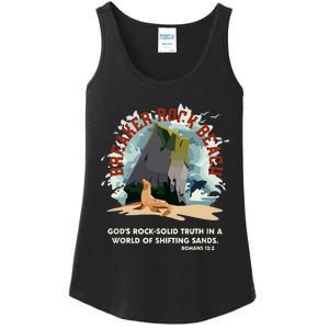 GodS Rock Solid Breaker Rock Beach Vbs 2024 Christian Ladies Essential Tank