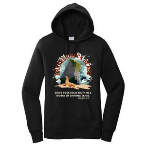 GodS Rock Solid Breaker Rock Beach Vbs 2024 Christian Women's Pullover Hoodie