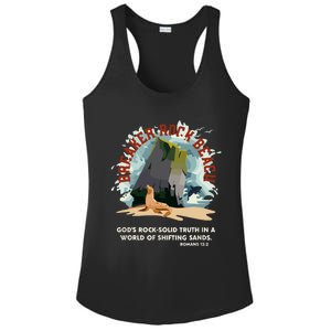 GodS Rock Solid Breaker Rock Beach Vbs 2024 Christian Ladies PosiCharge Competitor Racerback Tank