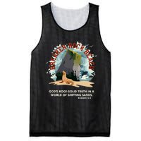 GodS Rock Solid Breaker Rock Beach Vbs 2024 Christian Mesh Reversible Basketball Jersey Tank