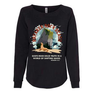 GodS Rock Solid Breaker Rock Beach Vbs 2024 Christian Womens California Wash Sweatshirt