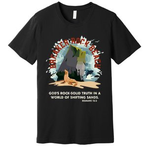 GodS Rock Solid Breaker Rock Beach Vbs 2024 Christian Premium T-Shirt