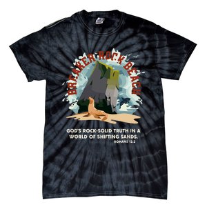 GodS Rock Solid Breaker Rock Beach Vbs 2024 Christian Tie-Dye T-Shirt