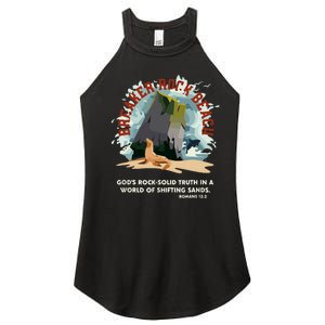 GodS Rock Solid Breaker Rock Beach Vbs 2024 Christian Women's Perfect Tri Rocker Tank