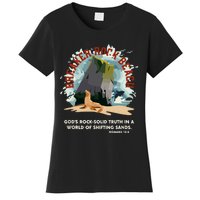 GodS Rock Solid Breaker Rock Beach Vbs 2024 Christian Women's T-Shirt