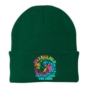 Gods Rock Solid Breaker Rock Beach Vbs 2024 Christian Knit Cap Winter Beanie