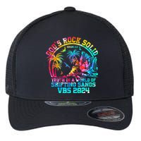 Gods Rock Solid Breaker Rock Beach Vbs 2024 Christian Flexfit Unipanel Trucker Cap