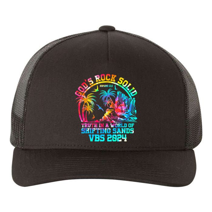 Gods Rock Solid Breaker Rock Beach Vbs 2024 Christian Yupoong Adult 5-Panel Trucker Hat