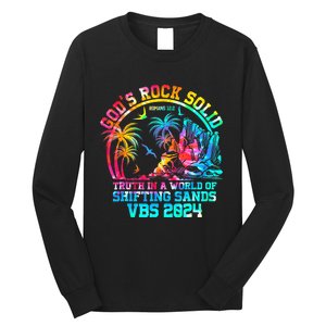 Gods Rock Solid Breaker Rock Beach Vbs 2024 Christian Long Sleeve Shirt