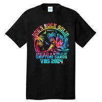 Gods Rock Solid Breaker Rock Beach Vbs 2024 Christian Tall T-Shirt