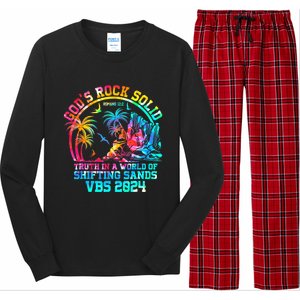 Gods Rock Solid Breaker Rock Beach Vbs 2024 Christian Long Sleeve Pajama Set