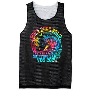 Gods Rock Solid Breaker Rock Beach Vbs 2024 Christian Mesh Reversible Basketball Jersey Tank