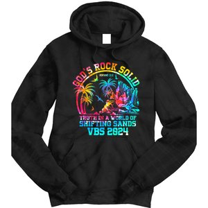 Gods Rock Solid Breaker Rock Beach Vbs 2024 Christian Tie Dye Hoodie