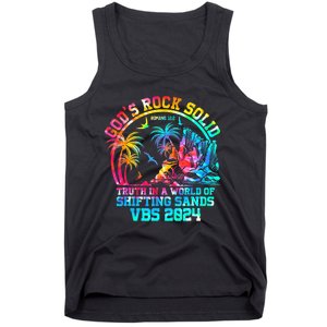 Gods Rock Solid Breaker Rock Beach Vbs 2024 Christian Tank Top