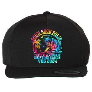 Gods Rock Solid Breaker Rock Beach Vbs 2024 Christian Wool Snapback Cap