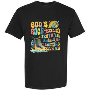 GodS Rock Solid Breaker Rock Beach Vbs 2024 Christian Trending Design Garment-Dyed Heavyweight T-Shirt