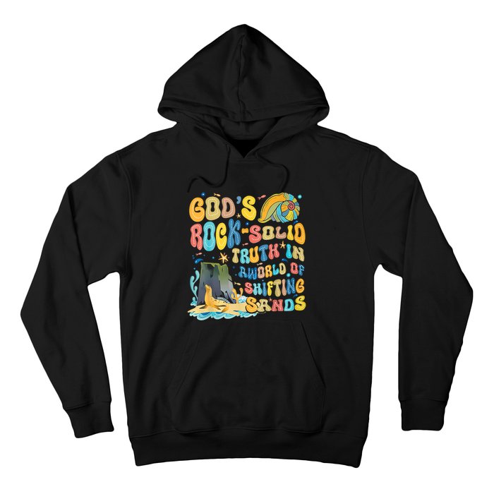 GodS Rock Solid Breaker Rock Beach Vbs 2024 Christian Trending Design Hoodie