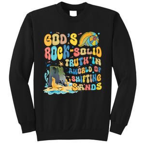 GodS Rock Solid Breaker Rock Beach Vbs 2024 Christian Trending Design Sweatshirt