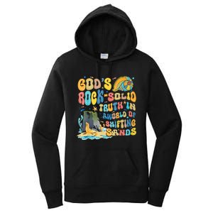 GodS Rock Solid Breaker Rock Beach Vbs 2024 Christian Trending Design Women's Pullover Hoodie