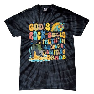 GodS Rock Solid Breaker Rock Beach Vbs 2024 Christian Trending Design Tie-Dye T-Shirt