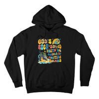 GodS Rock Solid Breaker Rock Beach Vbs 2024 Christian Trending Design Tall Hoodie