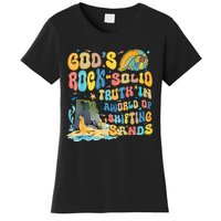 GodS Rock Solid Breaker Rock Beach Vbs 2024 Christian Trending Design Women's T-Shirt