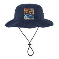 GodS Rock Solid Breaker Rock Beach Vbs 2024 Christian Legacy Cool Fit Booney Bucket Hat