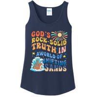 GodS Rock Solid Breaker Rock Beach Vbs 2024 Christian Ladies Essential Tank