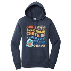 GodS Rock Solid Breaker Rock Beach Vbs 2024 Christian Women's Pullover Hoodie