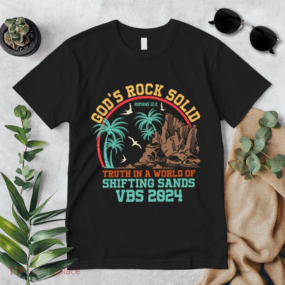 GodS Rock Solid Truth In A World Of Shifting Sands Vacation Premium T-Shirt