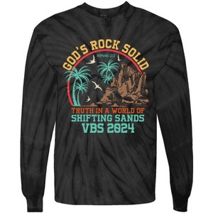 GodS Rock Solid Truth In A World Of Shifting Sands Vacation Tie-Dye Long Sleeve Shirt