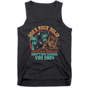 GodS Rock Solid Truth In A World Of Shifting Sands Vacation Tank Top