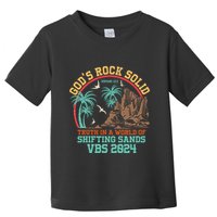 GodS Rock Solid Truth In A World Of Shifting Sands Vacation Toddler T-Shirt