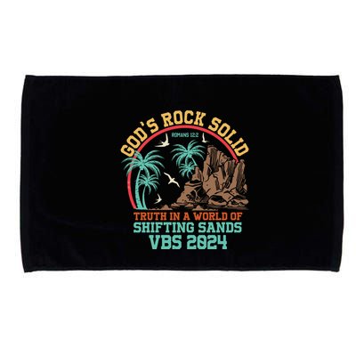 GodS Rock Solid Truth In A World Of Shifting Sands Vacation Microfiber Hand Towel
