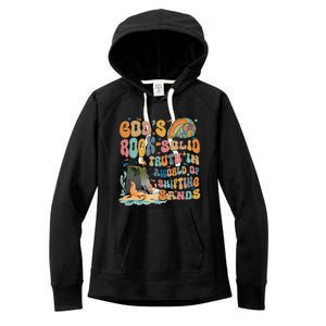 GodS Rock Solid Breaker Rock Beach Vbs 2024 Christian Gift Women's Fleece Hoodie