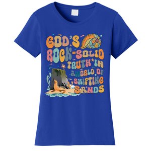 GodS Rock Solid Breaker Rock Beach Vbs 2024 Christian Gift Women's T-Shirt