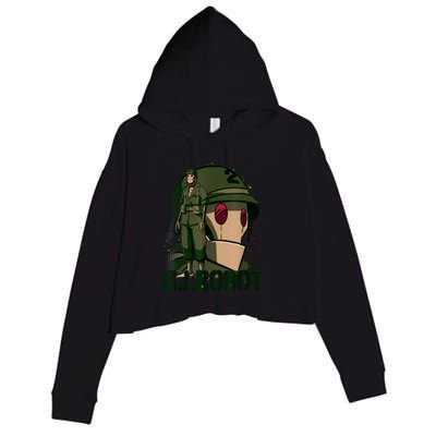 G.I. Robot Showcase Crop Fleece Hoodie