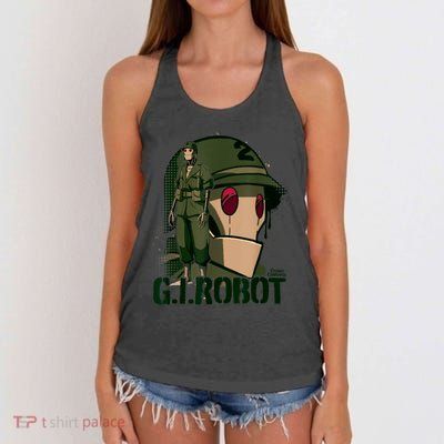 G.I. Robot Showcase Women's Knotted Racerback Tank