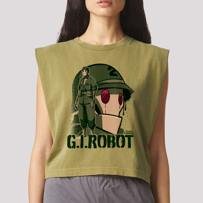 G.I. Robot Showcase Garment-Dyed Women's Muscle Tee