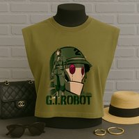 G.I. Robot Showcase Garment-Dyed Women's Muscle Tee