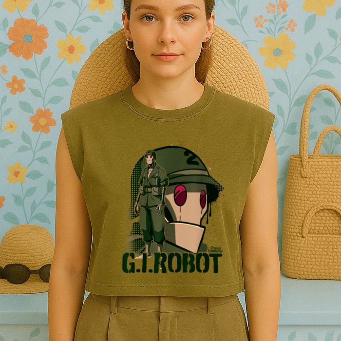 G.I. Robot Showcase Garment-Dyed Women's Muscle Tee
