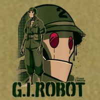 G.I. Robot Showcase Garment-Dyed Women's Muscle Tee