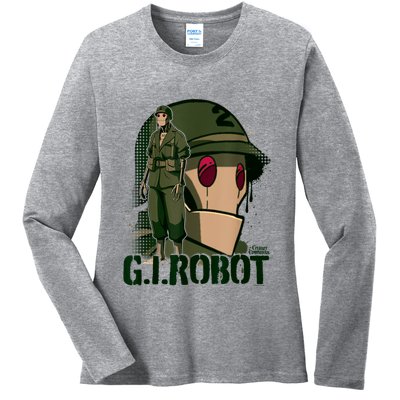 G.I. Robot Showcase Ladies Long Sleeve Shirt