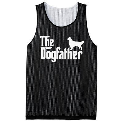 Golden Retriever - The DogFather Father's Day Mesh Reversible Basketball Jersey Tank