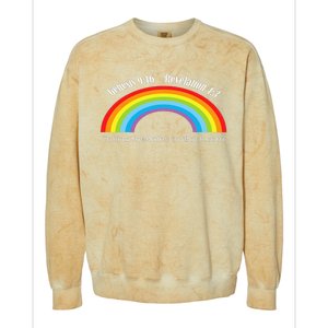 Genesis Revelation Taking The Rainbow Back Colorblast Crewneck Sweatshirt