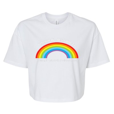 Genesis Revelation Taking The Rainbow Back Bella+Canvas Jersey Crop Tee