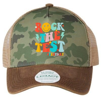 Groovy Rock The Test Testing Day Motivational Students Legacy Tie Dye Trucker Hat