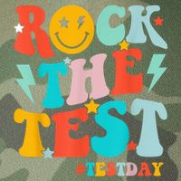 Groovy Rock The Test Testing Day Motivational Students Legacy Tie Dye Trucker Hat